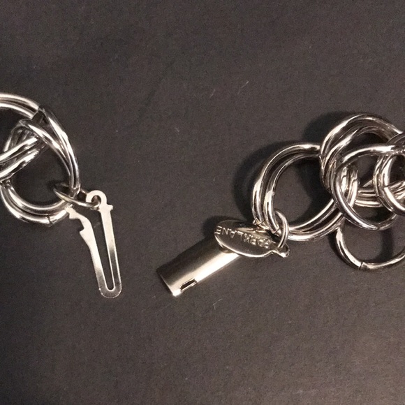 Park Lane silver tone chain barrel bead necklace, boxed new condition - Picture 9 of 9